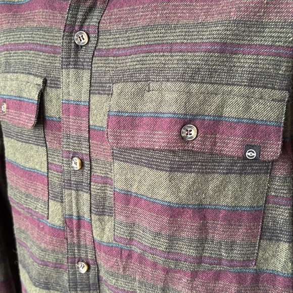 NWT, DRAVUS Malachi Woven Stripe Cotton Button Down, Large - Picture 6 of 10